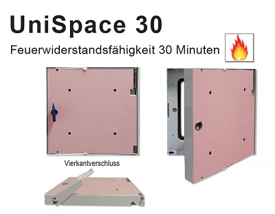 Revisionsklappe Brandschutz UniSpace 30 Minuten Universal 4 in 1